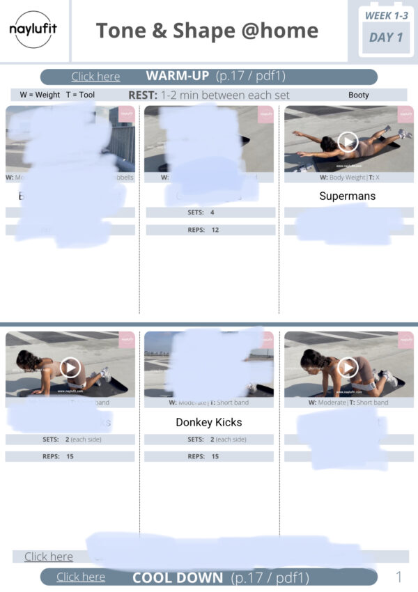 Tone & Shape @Home - 12 week home workout program - Image 4